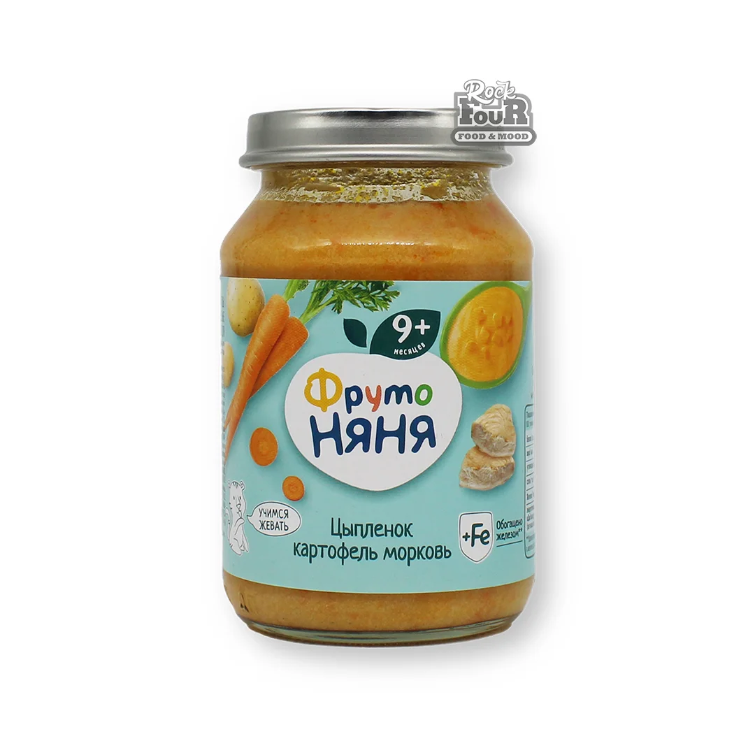 Puree "FrutoNyanya" with poultry, potatoes and carrots 190g